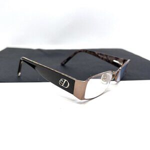 Deréon DOV501 CG 814 Eyeglasses Frame 51-17-135 Brown COPPER METAL FULL RIM